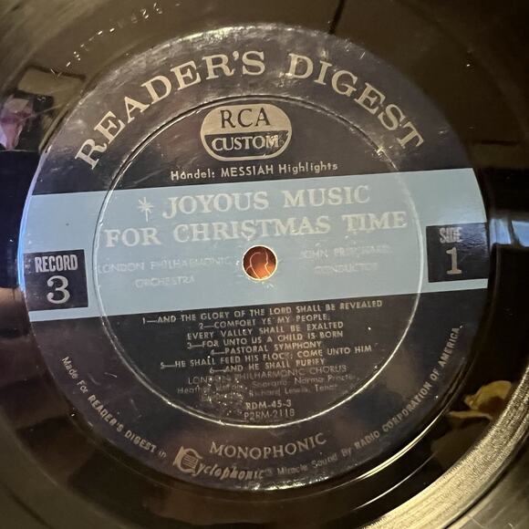 Joyous Music for Christmas Time 4 LP Box Set Reader's Digest ULTRASONIC CLEAN!! - Picture 14 of 16